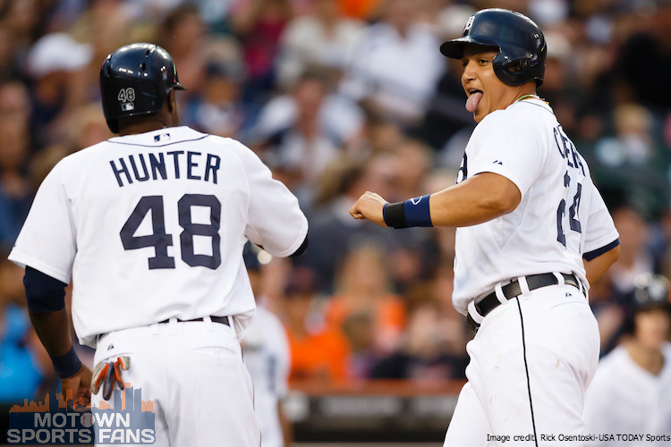 Miguel Cabrera and Torii Hunter